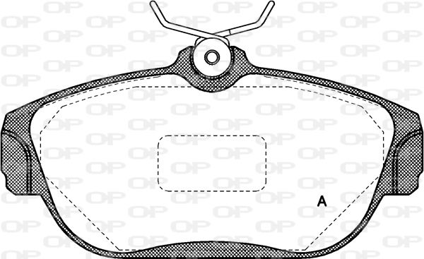 OPEN PARTS Комплект тормозных колодок, дисковый тормоз BPA0368.00